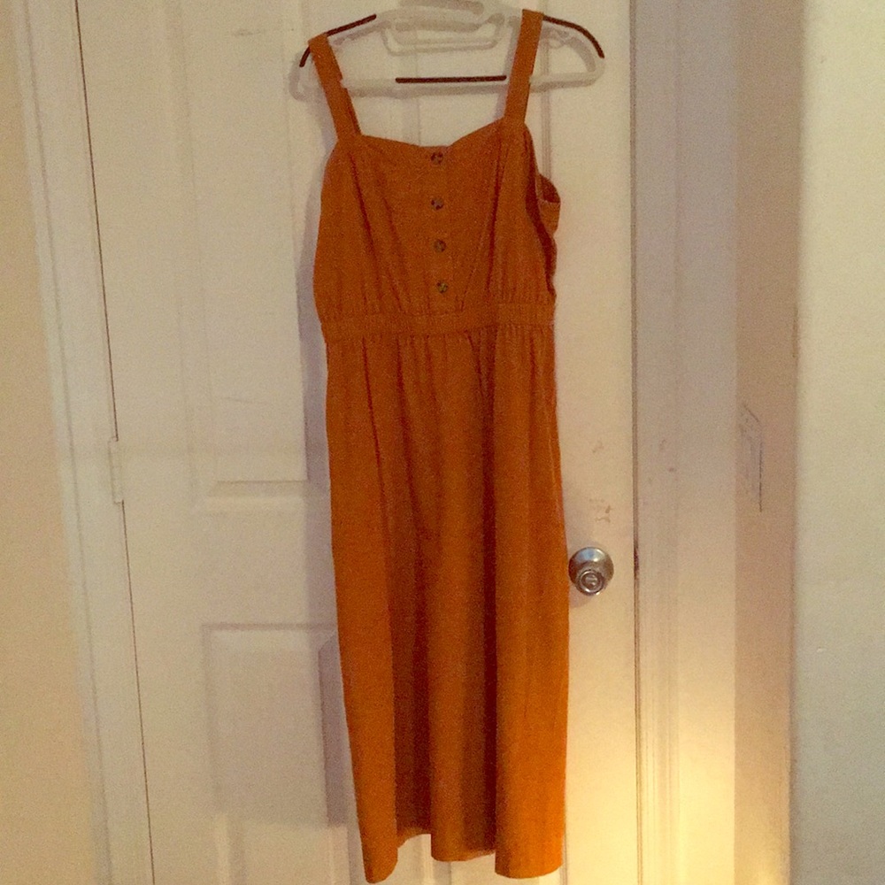 Long orange/brown dress